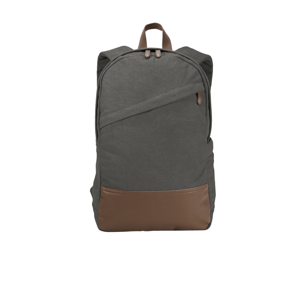 Port Authority Cotton Canvas Backpack.